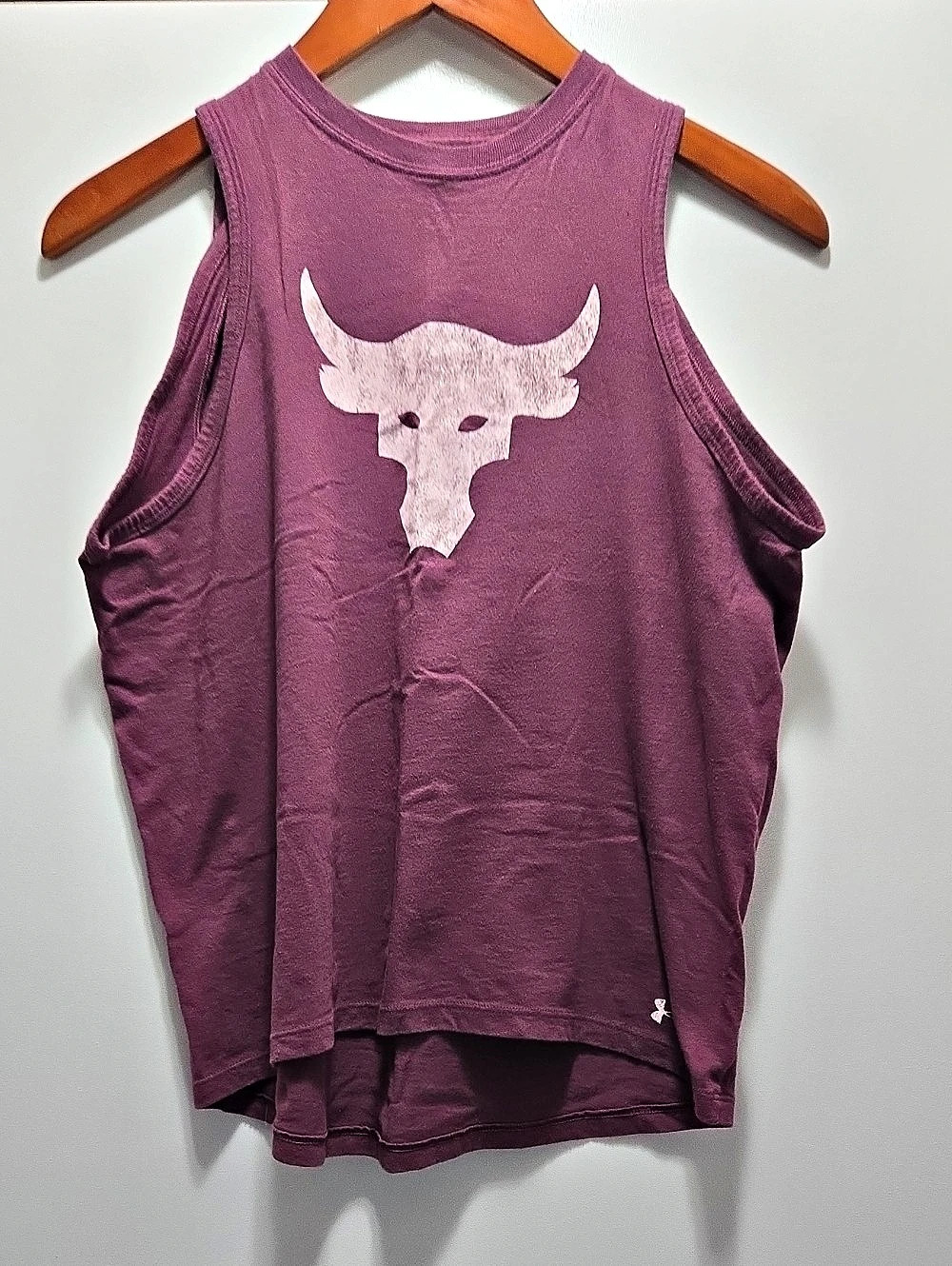 Under Armour Project Rock Graphic Tank Top Purple Large